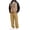 Khaki, variant on Delconic Mens Fleece Lined Hoodie and Straight Leg Pants Set Relaxed Fit Zip Front Long Sleeve Casual Two Piece Tracksuit Army Green L