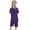 Dark Purple, variant on Toddler Kids Baby Boy Girl Solid Pullover Short Sleeve Sweatshirt T Shirt Crewneck Tops Shorts Set Clothes Girl Comfy Outfit Sets