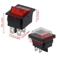thumbnail image 5 of RANMEI 4-Pin Rocker Switch Illuminated Rocker Switch Easy Installation Electronic Equipment Instrumentation Red Light Indicator, 5 of 8