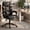 Black-PU, variant on GOOSEA Adult PU High Back Indoor Residential Adjustable Seat Height and Lumbar Support Executive Chairs with Footrest, White