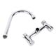 thumbnail image 4 of Grifo de Cocina Nikou Acero Inoxidable Montaje en Pared 2 Manijas, 4 of 15