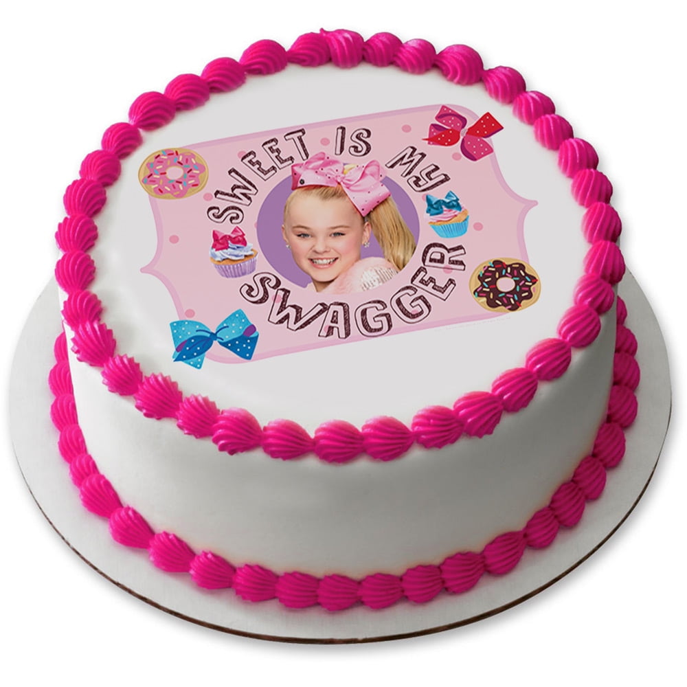JoJo Siwa 7.5" Round Edible Cake Topper (Each) - Walmart.com - Walmart.com