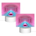 thumbnail image 2 of Fotbe Pink Shark Pool Fantasy Pattern Acrylic Night Light Gift with 3 Color ModesTouch-Sensitive LED Lamp Perfect Gift for Mother's Day, Birthday, or Christmas, 2 of 9