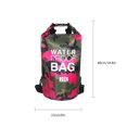thumbnail image 4 of Sonducket Bolsa de natación impermeable de 15/20L/30L, de saco seco, colores de camuflaje, pesca, canotaje, kayak, almacenamiento, bolsa de Deportes acuáticos Camuflaje rojo rosa 23x63cm Sonducket OD1303-29B, 4 of 6
