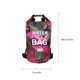 thumbnail image 2 of Wosthever Bolsa de natación impermeable de 15/20L/30L, de saco seco, colores de camuflaje, pesca, canotaje, kayak, almacenamiento, bolsa de Deportes acuáticos Camuflaje rojo rosa 23x63cm Wosthever OD1303-29B, 2 of 6