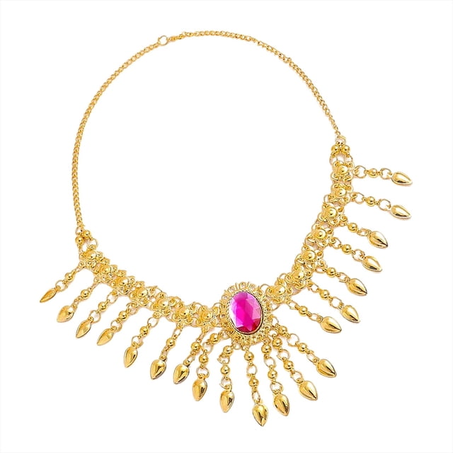 Tocado de danza del vientre Zulema Tribal para Mujer Dorado Morado