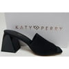 Katy Perry The Bettie Size US 9 M EU 39 Women's Block Heel Slide Sandals Black