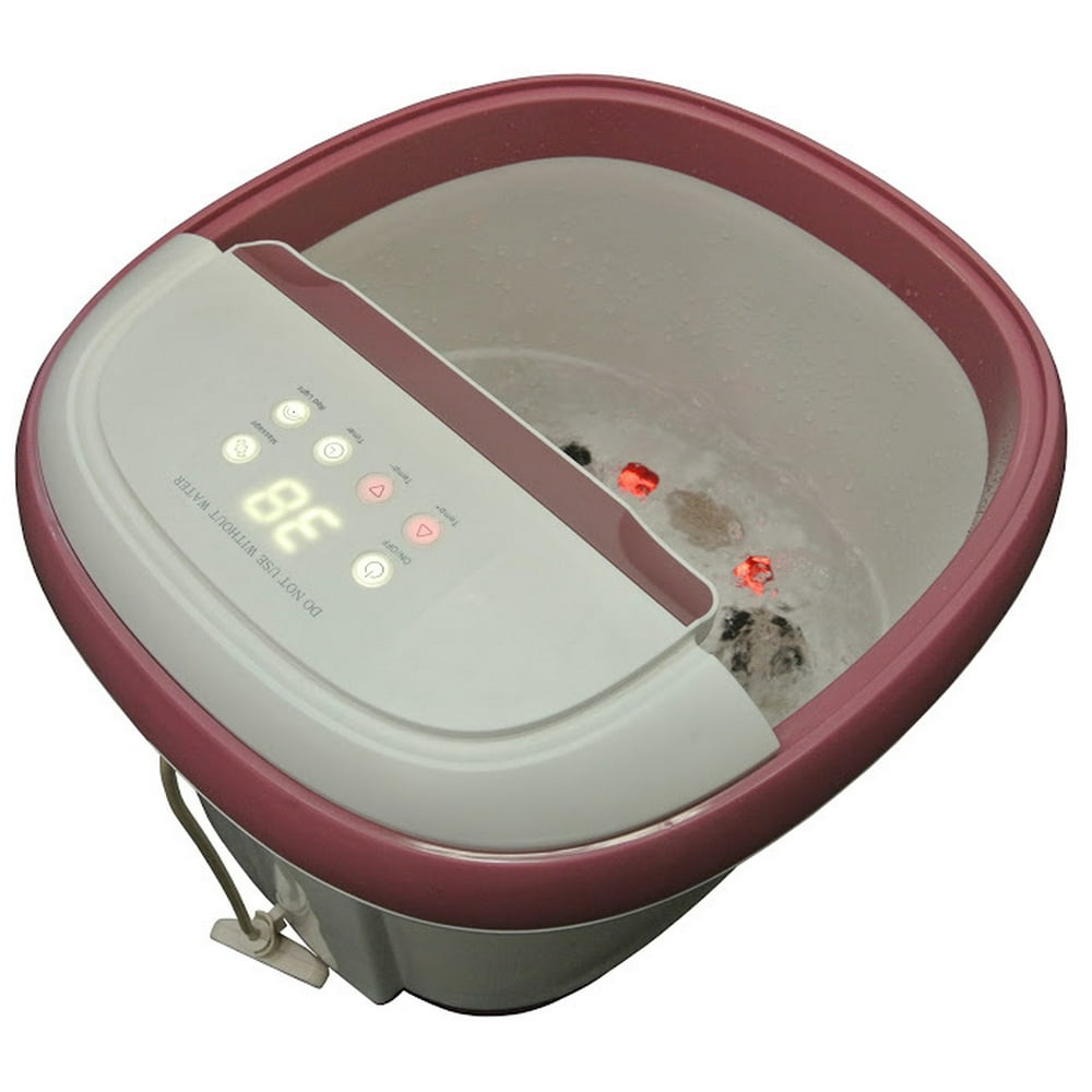 Carepeutic Touch Screen OxyEnergized WaterJet Foot and Leg Spa Bath Massager, Purple/White