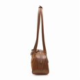 thumbnail image 5 of Genuine Leather Shoulder Bag, Women's Suede Barrel Underarm Handbag Purse, 5 of 8