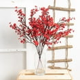 thumbnail image 2 of 6pcs Babys Breath Artificial Flowers Fake Silk Real Touch Floral Bouquet Home Office Farmhouse Wedding Centerpiece Arrangements Decor for Vase, 2 of 9