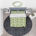 thumbnail image 3 of Designart 'fleurs Tropicales Blanches dans un Cadre Botanique' Ensemble de Literie Floral, 3 of 5
