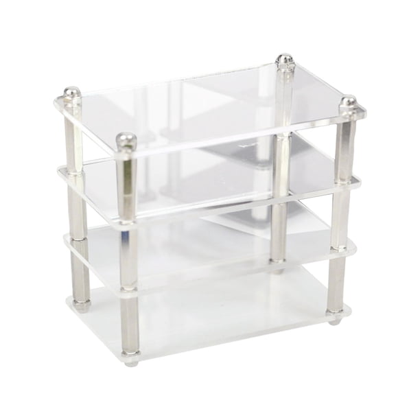Estante de almacenamiento para casa de muñecas en miniatura, accesorios de decoración para casa de muñecas, escala 1:12 Pequeño Claro