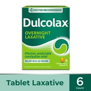 Dulcolax Stimulant Laxative Tablets, Gentle Constipation Relief, 6 Ct.