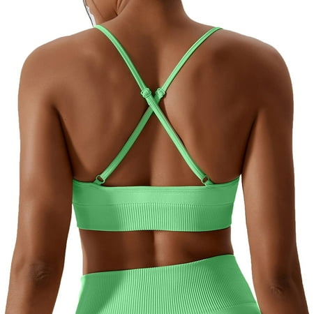 

Sports Bras For Women Beauty Back Sling Crisscross Strap Wrap Seamless Quick Dry Underwear Yoga Bra