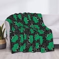 thumbnail image 4 of Throw Blanket for Couch, Cartoon kawaii frogs cute black Super Soft Fuzzy Comfy Warm Throw Blanket, Cuteness Lightweight Cozy Plush Flannel Blanket & Throws for Sofa and Bed All Season, 4 of 5