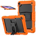 thumbnail image 2 of FJLBDE Case for Lenovo Tab M10 3rd Gen 10.1 inch 2022, Rugged Shockproof Tablet Cases Cover with Kickstand Shoulder Strap, Orange, 2 of 7