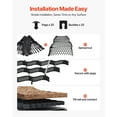 thumbnail image 3 of VEVOR Gravel Grid, 3 Inch Depth, 17.06 x 8.86 FT / 5200 x 2700 mm, 1880 LBS Per Sq ft Grass Ground Retainer, Permeable Geo Grids Driveway Stabilization, for Garden, Patio, Walkway, RV Parking Slopes, 3 of 9