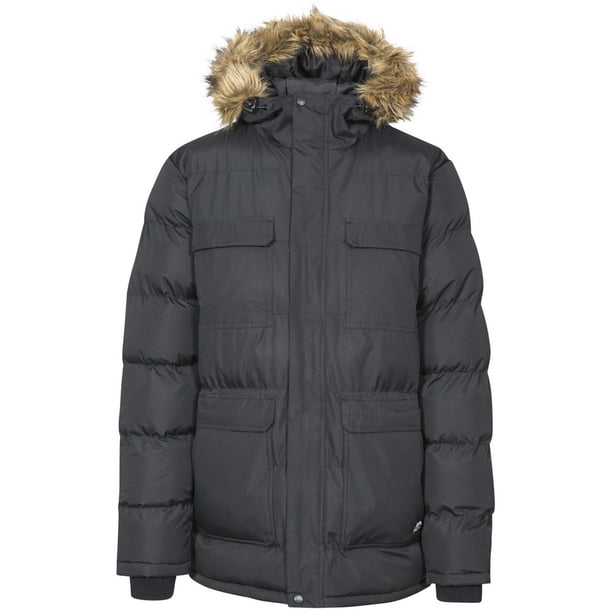 Trespass - Chaqueta Parka Impermeable Baldwin para Hombre (Negro) Trespass UTTP4248_P
