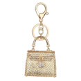 thumbnail image 1 of Llavero con diamantes de imitación, anillo con forma de elefante, llavero de aleación, decoración para bolso (champán), 1 of 1