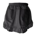 thumbnail image 4 of Delantal de cintura Macarena con bolsillos elegante para cocina café negro, 4 of 8