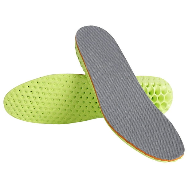 1 par de plantillas transpirables para aumentar la altura, invisibles, para hombre y mujer, talla 38-40, 2,5 cm (verde, gris)