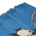 thumbnail image 4 of Cortina de ducha con diseño de gato Félix, diseño de dibujos animados, con 12 ganchos, impermeable, lavable, de poliéster, para decoración del baño, 60 x 72 pulgadas, de hierro, 4 of 8