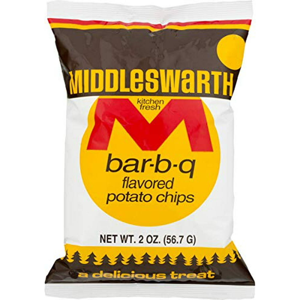 Middleswarth Kitchen Fresh Potato ChipsPack of 12/2 oz. Bags (BBQ