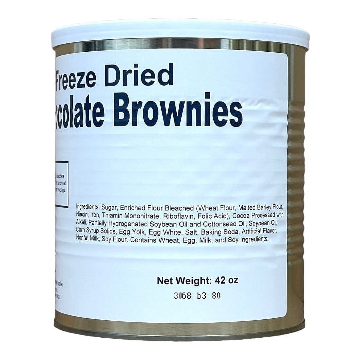 Military Surplus Freeze Dried Long Shelf Life Emergency Food Ration Chocolate Brownies #10/42oz/Can- 1 Can
