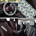 thumbnail image 5 of KUIFORTI Fish Camouflage Automobile Seat Cover Sets Comfortable Set of 14 Car Accessories Full Set for Women Men Universal fit for SUV,Van,Saden,Truck Washable Elastic Fabrics, 5 of 7