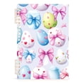 thumbnail image 2 of Cute Easter Eggs Ring Binder Notebook Journey Note Diary College Ruled Spiral Notebook Study Loose Leaf Paper A5 60 Pages, 2 of 8