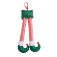 thumbnail image 1 of Billuyoard Adorno de Navidad para coche, decoración colgante de Papá Noel, colgante de franela para Exterior de coche, decoración decorativa para coche Kits de decoración para fiestas rayas verdes Billuyoard HA069818-01B, 1 of 6