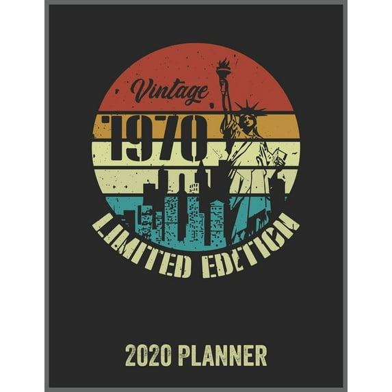 Vintage 1970 Limited Edition 2020 Planner : Daily Weekly Planner with Monthly quick-view/over view with 2020 Planner