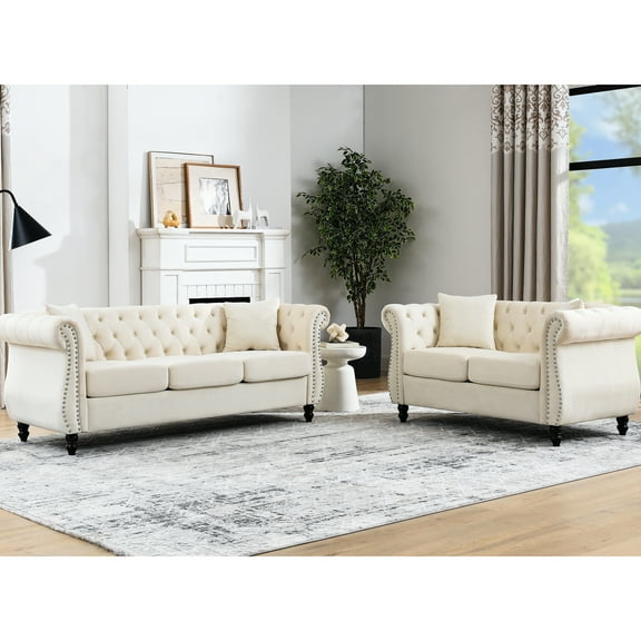 Beige Velvet 3   2 For Modern Home Decor In Luxurious