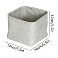 thumbnail image 3 of Foldable Cloth Storage Basket Organizer - 3 Sizes for Wardrobe Shelf, Bedroom, Living Room - Gray, 3 of 6