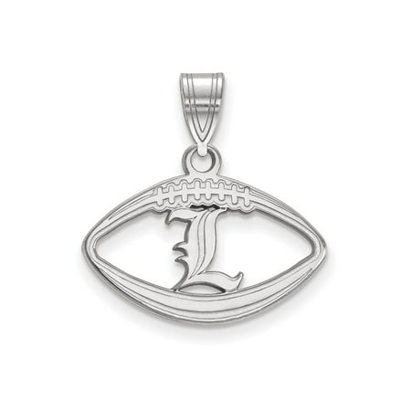 University Of Louisville Cardinal Football - University of Louisville Cardinals Sterling Silver Football Pendant 1.38 gr