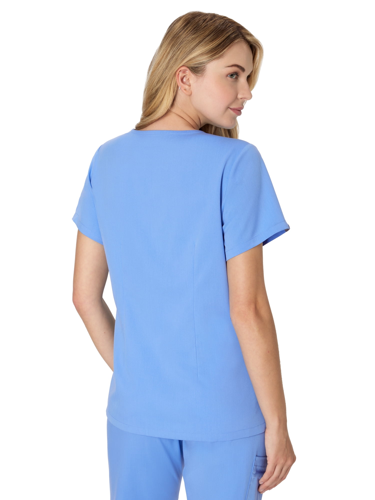 Hanes Women's Scrubs V-Neck Scrub Top, Premium, Short Sleeve, 1 Pocket, Sizes XS-3XL