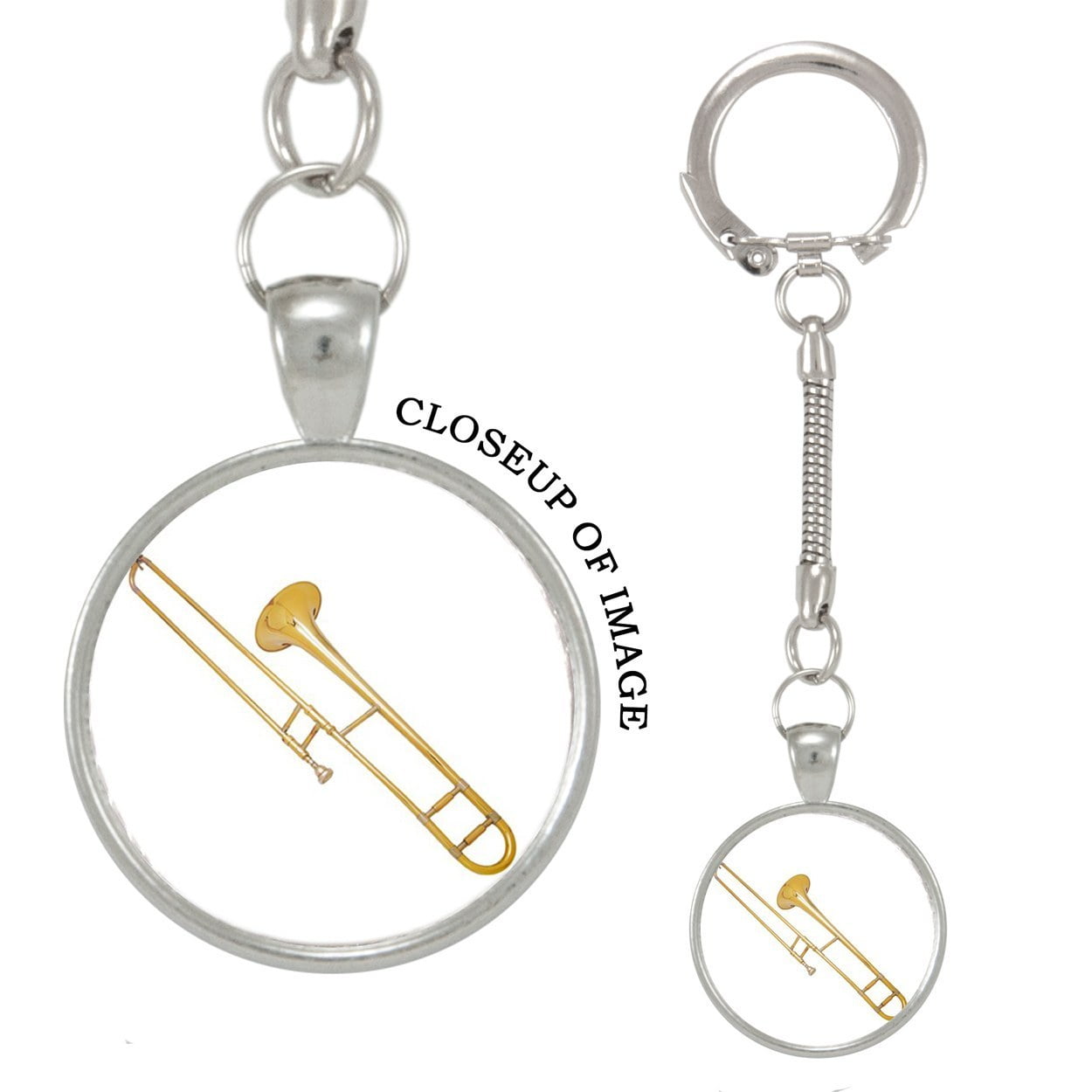 A Trombone Keychain