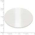thumbnail image 2 of 1 1/4 x 1 3/4 Oval Satin Aluminum Plates-Set of 6, 2 of 2