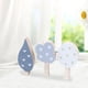 thumbnail image 3 of 3 piezas de bloques de construcción de madera, adornos para decoración de habitación, adornos de madera coloridos, foto Blanco Gris Azul, 3 of 9
