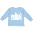 thumbnail image 3 of Inktastic London England City Skyline with Grunge Boys or Girls Long Sleeve Toddler T-Shirt, 3 of 5