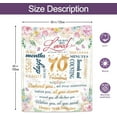 thumbnail image 3 of 70th Birthday Gifts for Women, 70 Birthday Gifts Women, 70 Year Old Birthday Gifts for Women, Gifts Blanket 60 x 50 for 70 Year Old Woman, Happy 70th Birthday Decorations, Cheers to 70 Years, 3 of 6