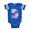 Royal Blue, variant on CafePress - Pipp Headliner Has Arrived - Cute Infant Baby Football Bodysuit