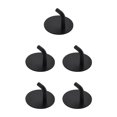 thumbnail image 2 of Matsuzay Colgador montado en la pared Acero inoxidable Baño Cocina Organizador Gancho Negro Type2 NO2, 2 of 6