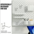 thumbnail image 3 of 40pcs Wire Grid Hooks Space Saving Wall Organization Hangers, 3 of 6