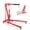 Red, variant on 2-Ton Folding Hydraulic Engine Hoist with Lever & Telescopic Boom, 4400 lbs Capacity with 6 Steel Casters for Car Truck Boat Motors