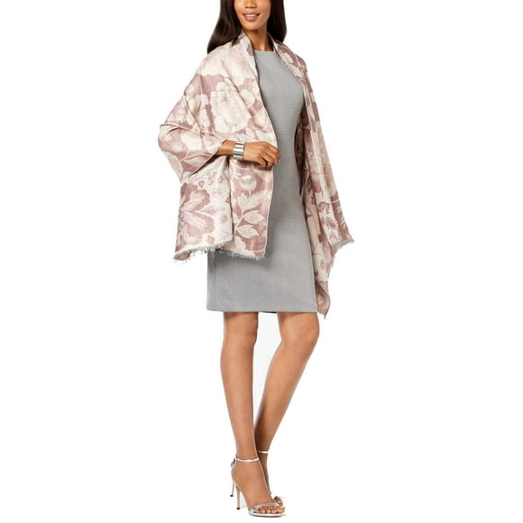 INC International Concepts Women’s Jacquard Evening Wraps, Pink