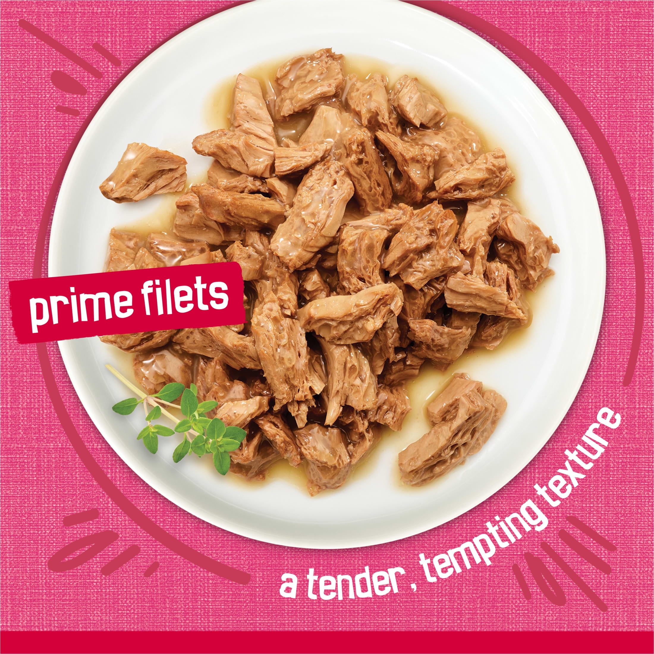 Purina Friskies Prime Filets, Salmon and Beef in Sauce, Wet Cat Food, 5.5 oz Can