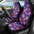 thumbnail image 2 of Xoenoiee Colorful Butterfly Print Car Seat Cover Auto Decorative Accessories, Breathable Universal Car Front Seat Cover Comfortable Material, 2 of 6