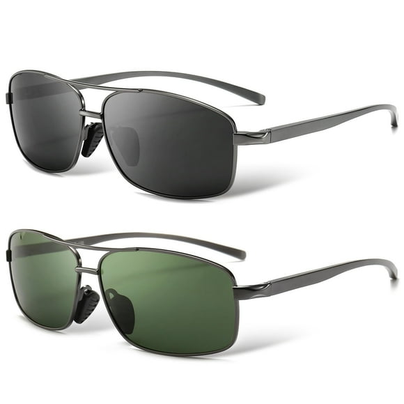 Gafas de Sol SUNGAIT Ultraligeras Rectangulares para Hombre SGT458QH-QMLV-6