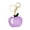 Purple, variant on Apples Keychain Pendant Cute Apple-Shaped Leather Keychain Charm Colorful Fruit Bag And Car Pendant Soft Versatile Purse Charm for Women Tote Bags